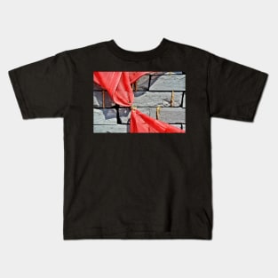 Red And Grey Kids T-Shirt